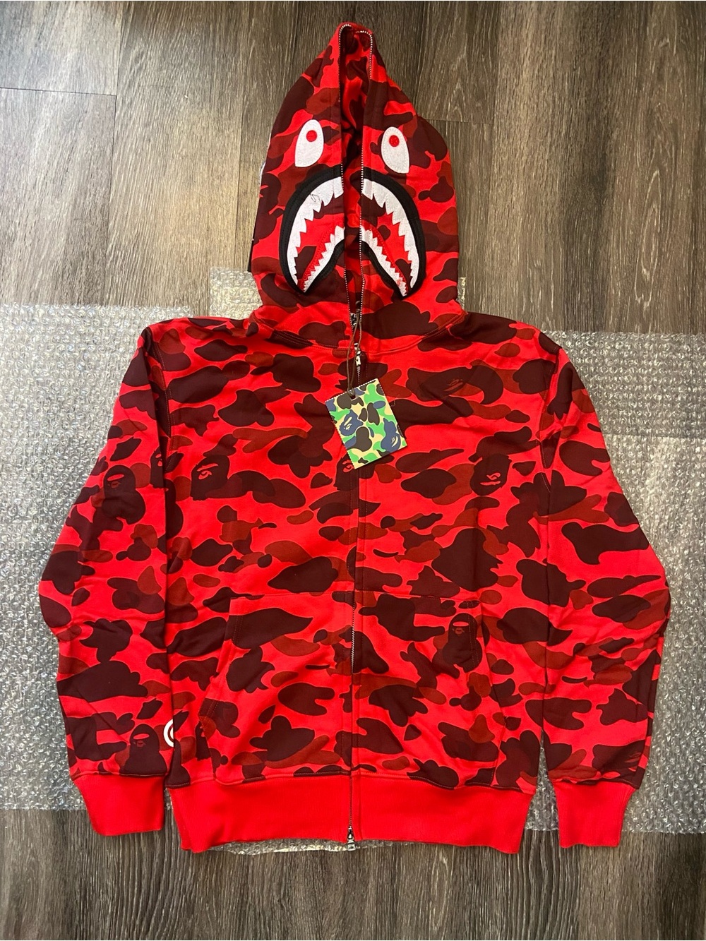 Red Bape Zip Up